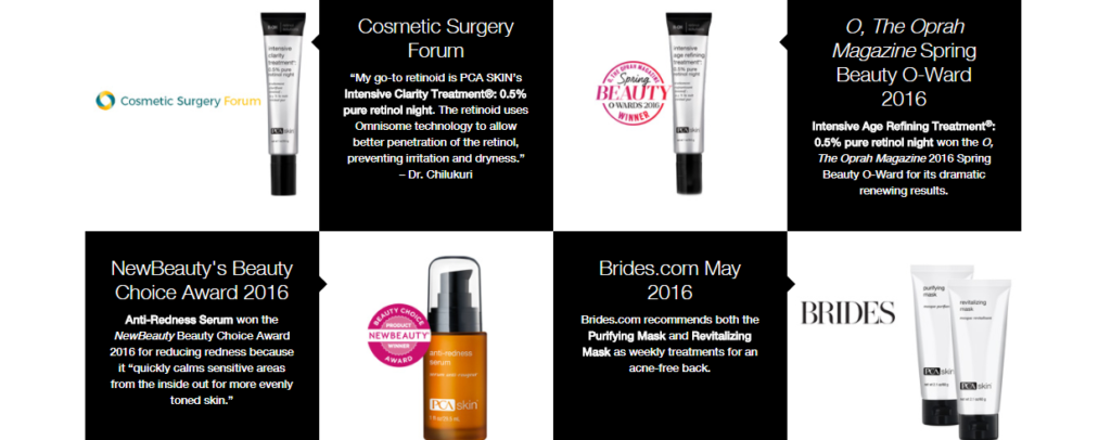 PCA SKIN-Beauty Awards
